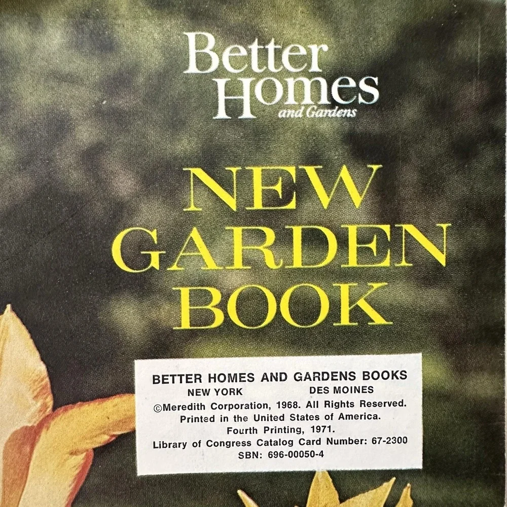 1968 Better Homes Gardens New Garden Book Ring Bound + House‎ Plants Guide Lot 2